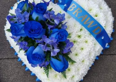 Heart Tribute in Blue