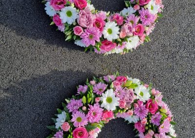 Pinks and Whites Wreaths