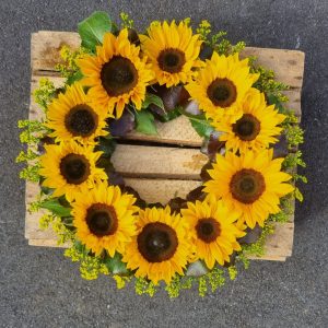 Sunflower Funeral Wreath