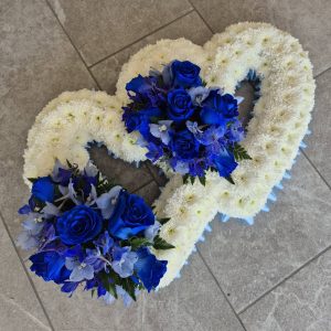 Double Heart Funeral Tribute