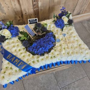 Bespoke Gone Fishing Funeral Tribute